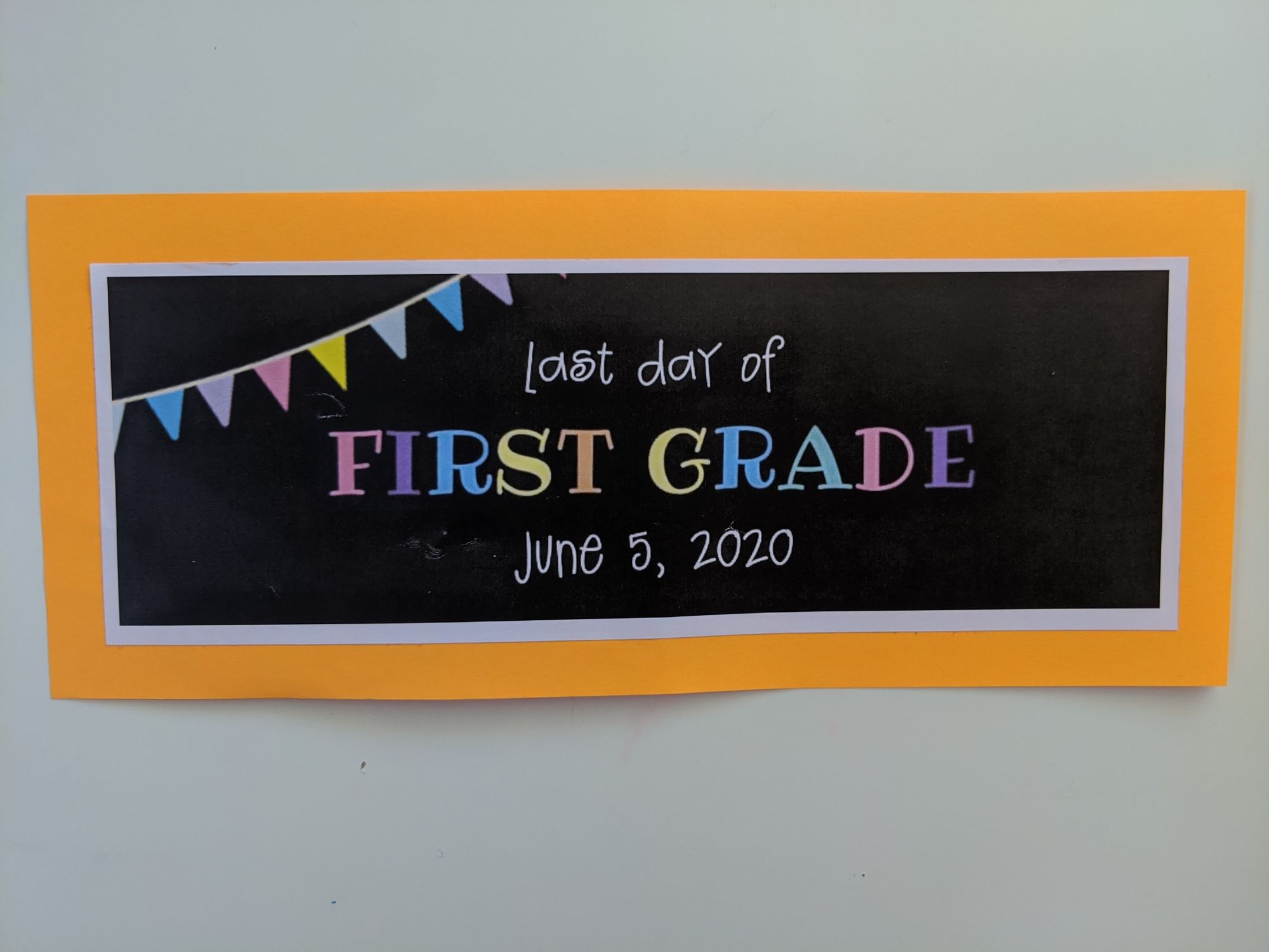 last day of 1st grade!